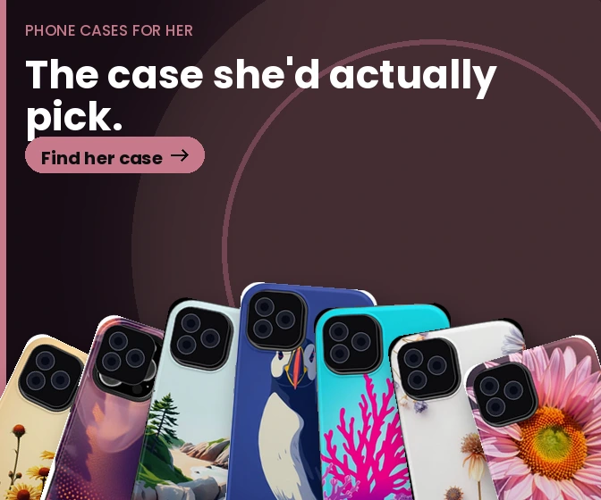 PhoneCasesForHer: Cute, floral and celestial cases for iPhone and Galaxy.